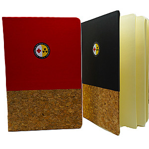 ‘Hospital in the Rock’ notebook (red/black)